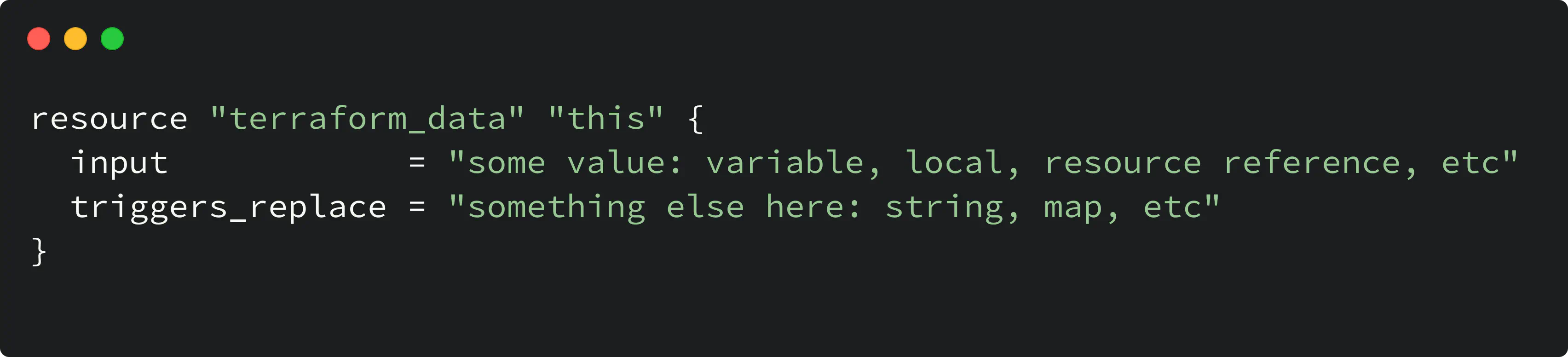 terraform data resource arguments