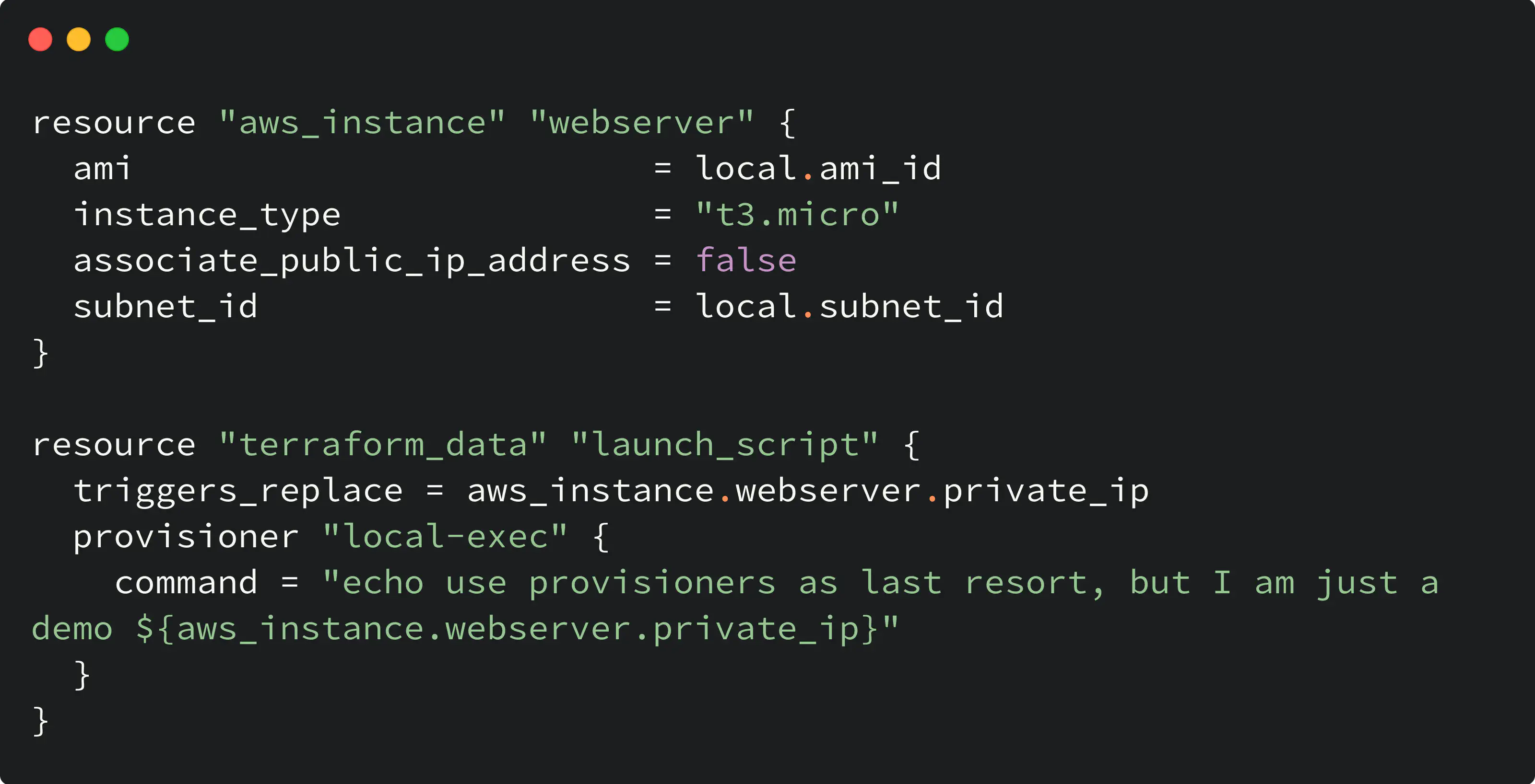 terraform_data with provisioner